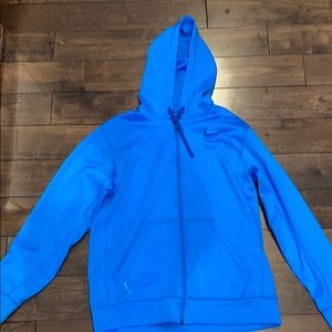 Nike men’s medium blue full zip hoodie